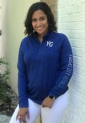 Kansas City Royals Womens 47 Impact 1/4 Zip - Blue