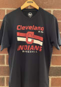 Cleveland Indians 47 Super Rival T Shirt - Navy Blue