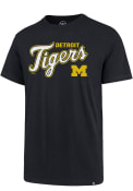 47 Michigan Wolverines Navy Blue Co Branded Detroit Tigers Rival Tee