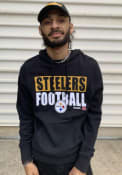 Pittsburgh Steelers 47 Blockout Headline Hooded Sweatshirt - Black