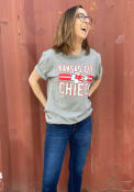 Kansas City Chiefs 47 Block Stripe T Shirt - Grey