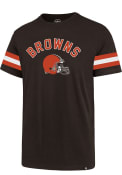 Cleveland Browns 47 Stripe Sleeve Legion T Shirt - Brown