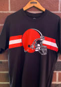Cleveland Browns 47 Stripe Chest Legion T Shirt - Brown