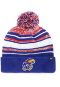 Kansas Jayhawks Youth 47 Bubbler Cuff Knit Hat - Blue