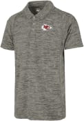 47 Kansas City Chiefs Grey Impact Short Sleeve Polo Shirt