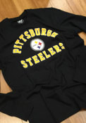 Pittsburgh Steelers 47 Varsity Arch T Shirt - Black