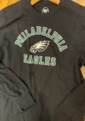 Philadelphia Eagles 47 Varsity Arch T Shirt - Black