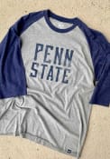 47 Penn State Nittany Lions Navy Blue Break Thru Club Raglan Fashion Tee
