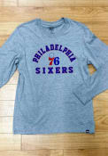 Philadelphia 76ers 47 Varsity Arch T Shirt - Grey