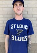 St Louis Blues 47 Face Off Club T Shirt - Blue