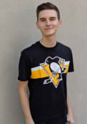 Pittsburgh Penguins 47 Stripe Chest Legion T Shirt - Black