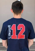 Francisco Lindor Cleveland Indians 47 Backer T-Shirt - Navy Blue