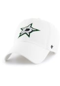 Dallas Stars 47 Clean Up Adjustable Hat - White