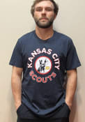 Kansas City Scouts 47 Vintage Circle T Shirt - Navy Blue