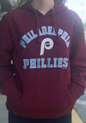 Philadelphia Phillies 47 Varsity Arch Headline Hooded Sweatshirt - Maroon