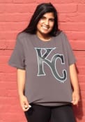 Kansas City Royals 47 Pop Imprint T Shirt - Charcoal