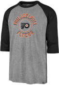Philadelphia Flyers 47 Match 3/4 Fashion T Shirt - Grey