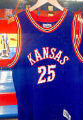 Danny Manning Kansas Jayhawks Original Retro Brand Tackle Twill Basketball Jersey - Blue