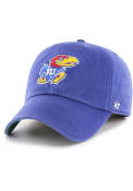 Kansas Jayhawks 47 Franchise Fitted Hat - Blue