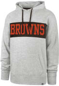 Cleveland Browns 47 Chest Pass Fashion Hood - Grey