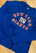 New York Giants 47 Varsity Arch Super Rival T Shirt - Blue