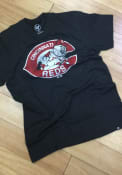 Cincinnati Reds 47 Throwback Club T Shirt - Black