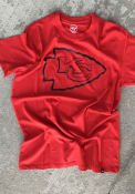 Kansas City Chiefs 47 Pop Shadow Imprint T Shirt - Red