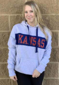 Kansas Jayhawks 47 Chest Pass Hooded Sweatshirt - Grey