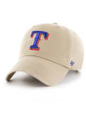 Texas Rangers 47 Clean Up Adjustable Hat - Khaki