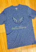 St Louis Battlehawks 47 Distressed Imprint Match Fashion T Shirt - Blue