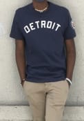 Detroit Tigers 47 City Wordmark Fieldhouse Fashion T Shirt - Navy Blue
