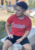 St Louis Cardinals 47 Wordmark Fieldhouse Fashion T Shirt - Red