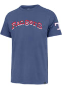 Texas Rangers 47 Wordmark Fieldhouse Fashion T Shirt - Light Blue