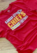 Kansas City Chiefs 47 Stacked Stripe Rival T Shirt - Red