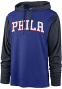 Philadelphia 76ers 47 Wordmark Callback Club Hooded Sweatshirt - Blue