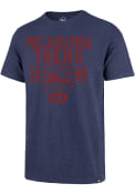 Philadelphia 76ers 47 Floater Scrum Fashion T Shirt - Blue