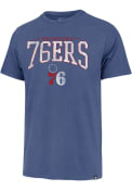 Philadelphia 76ers 47 Full Rush Franklin Fashion T Shirt - Blue