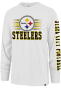Pittsburgh Steelers 47 Power Rush Rival T Shirt - White