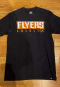 Philadelphia Flyers 47 Dub Major Super Rival T Shirt - Black