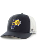 Indiana Pacers 47 Trucker Adjustable Hat - Navy Blue