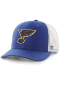 St Louis Blues 47 Trucker Adjustable Hat - Blue