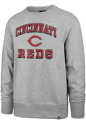 Cincinnati Reds 47 Grounder Crew Sweatshirt - Grey
