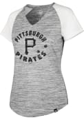 Pittsburgh Pirates Womens 47 Haze T-Shirt - Black