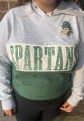 Michigan State Spartans Womens 47 Lizzy Cut Off Hooded Sweatshirt - Green