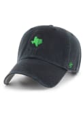 Texas 47 Green Logo Base Runner Clean Up Adjustable Hat - Black