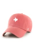 Texas 47 White Logo Base Runner Clean Up Adjustable Hat - Red