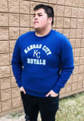 Kansas City Royals 47 Varsity Arch Headline Crew Sweatshirt - Blue