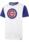 Chicago Cubs 47 Pinstripe Tee Fashion T Shirt - White