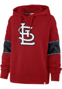St Louis Cardinals Womens 47 Charlie Hooded Sweatshirt - Red