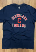 Cleveland Indians 47 Varsity Arch Rival T Shirt - Navy Blue